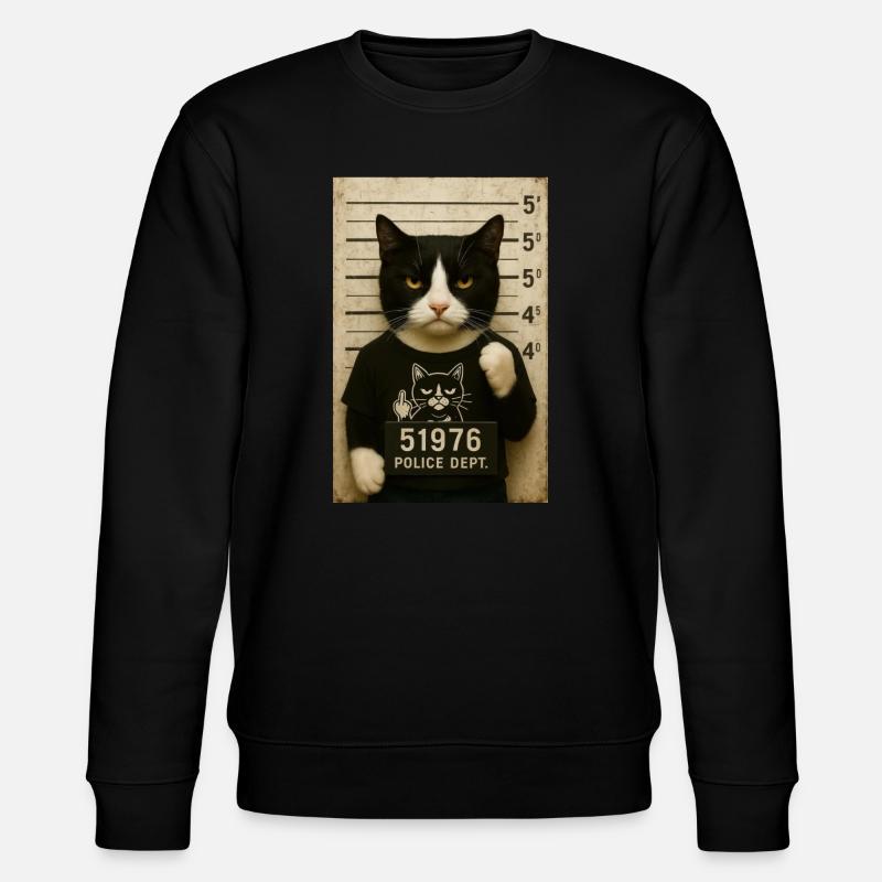 Chat de prison - Sweat bio CHANGER Stanley/Stella Unisexe - noir
