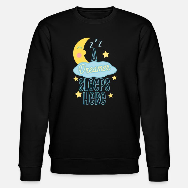 Design Astronaute Rêveur Endormi - Sweat bio CHANGER Stanley/Stella Unisexe - noir
