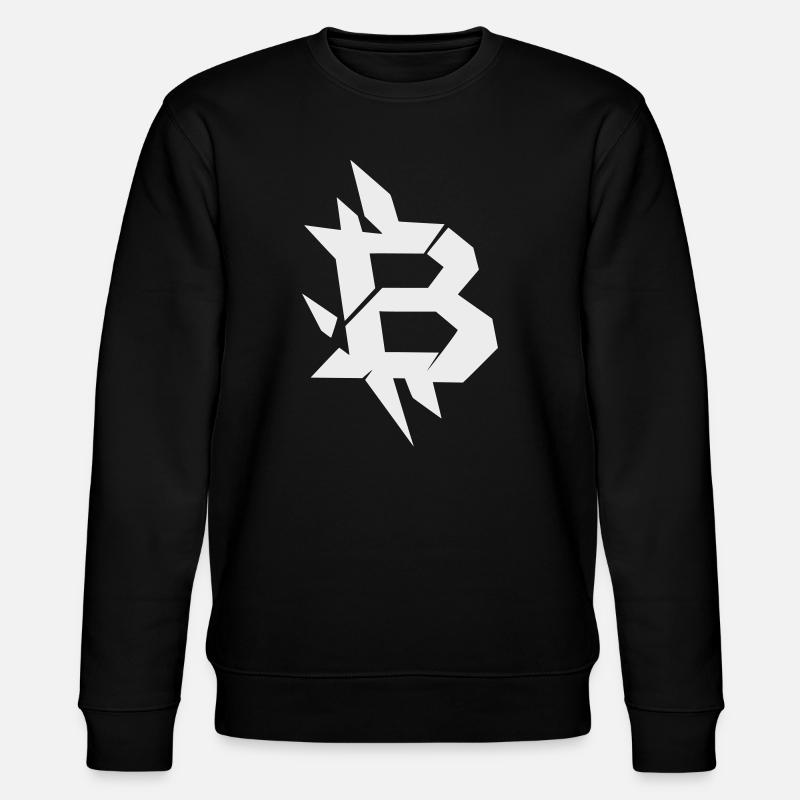 Conception angulaire du Bitcoin B - Sweat bio CHANGER Stanley/Stella Unisexe - noir