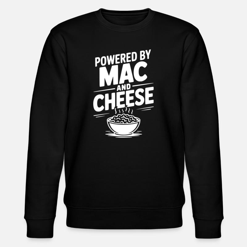 Angetrieben von Mac and Cheese - Stanley/Stella Unisex Bio-Sweatshirt CHANGER  - Schwarz