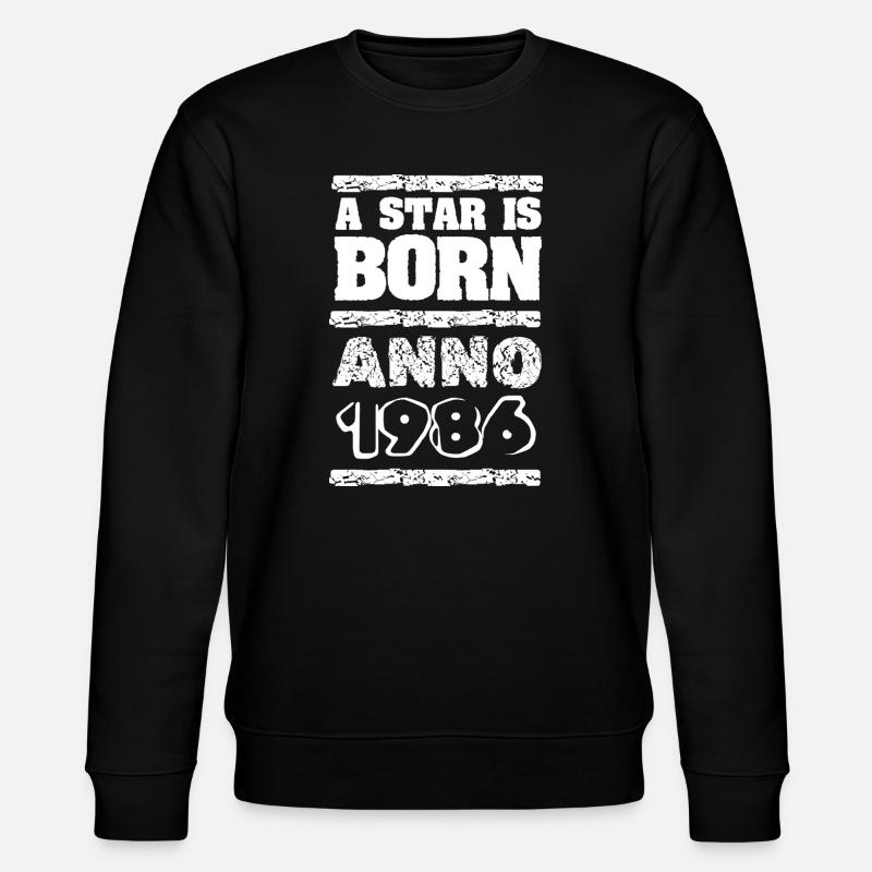1986 - Stanley/Stella Unisex Bio-Sweatshirt CHANGER  - Schwarz