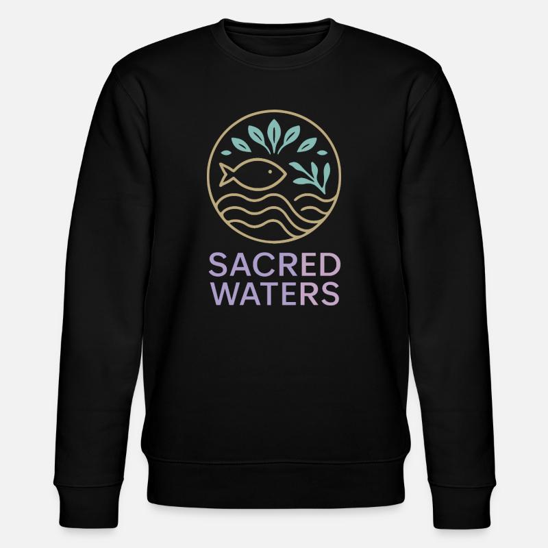 Eaux sacrées (Heilige Wasser) - Sweat bio CHANGER Stanley/Stella Unisexe - noir