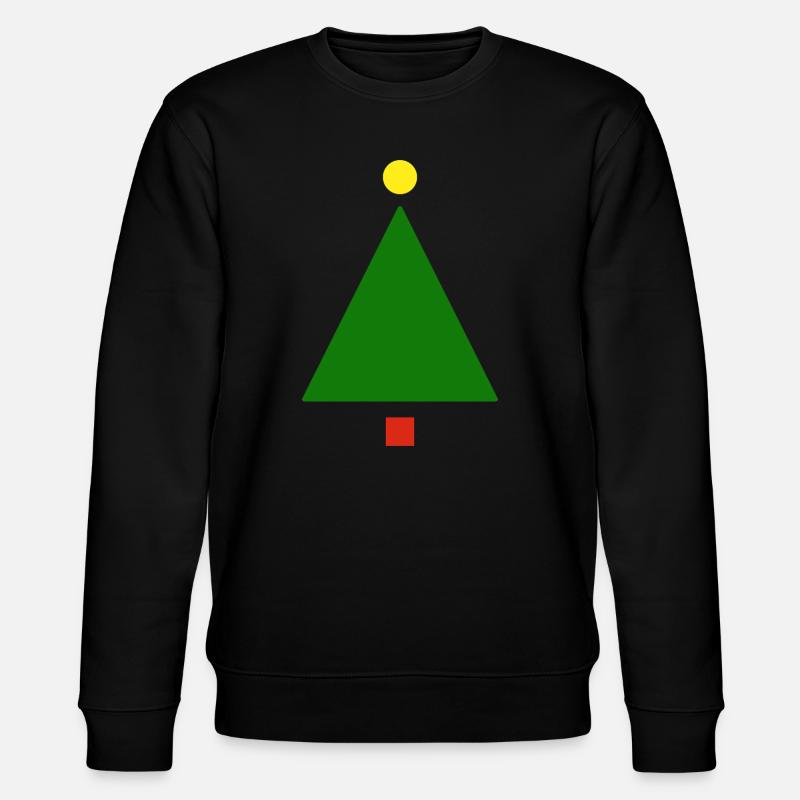Minimalistische Weihnachten | Geschenk - Stanley/Stella Unisex Bio-Sweatshirt CHANGER  - Schwarz