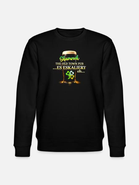shamrock_es_eskaliert_eh - Stanley/Stella Unisex Bio-Sweatshirt CHANGER - Schwarz