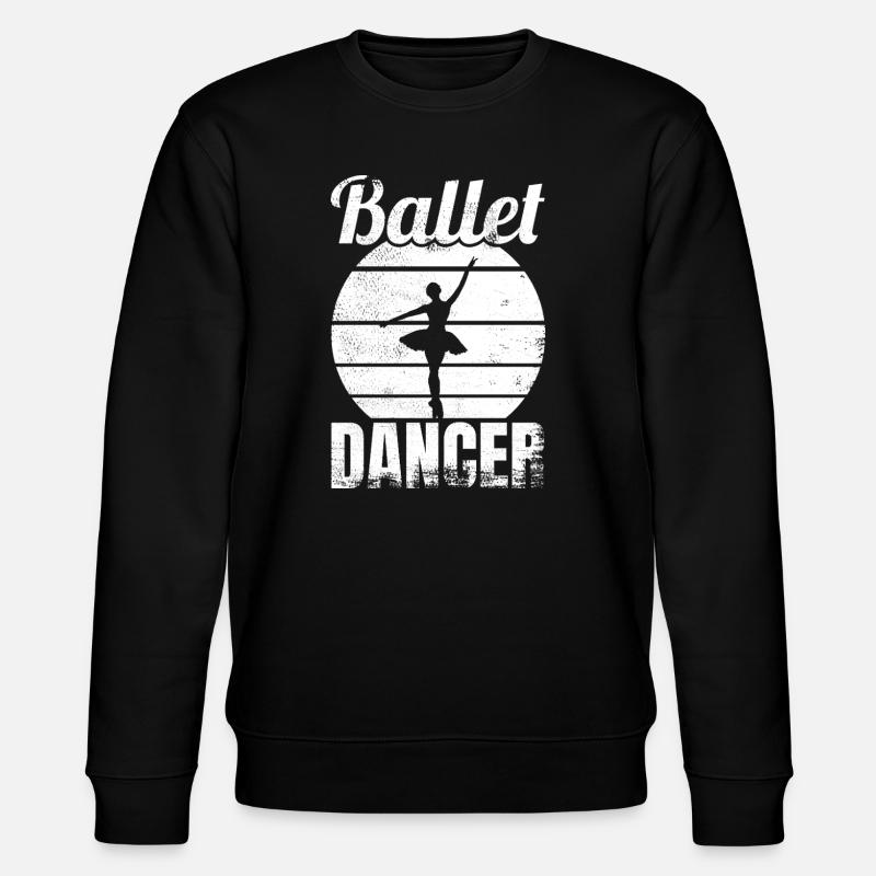 Funny ballet dancer - Stanley/Stella CHANGER Unisex Organic Sweatshirt - black