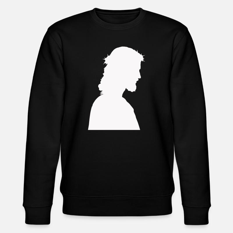Silhouette de Jésus-Christ - Sweat bio CHANGER Stanley/Stella Unisexe - noir