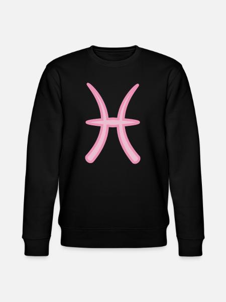 Sternzeichen der Fische Pastellrosa - Stanley/Stella Unisex Bio-Sweatshirt CHANGER - Schwarz