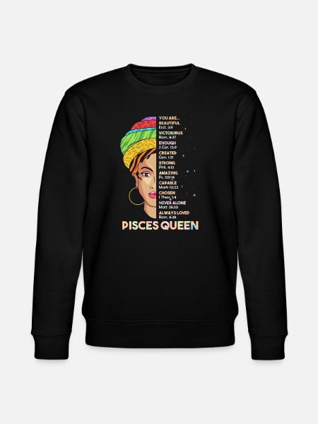 Sternzeichen Fische - Stanley/Stella Unisex Bio-Sweatshirt CHANGER - Schwarz