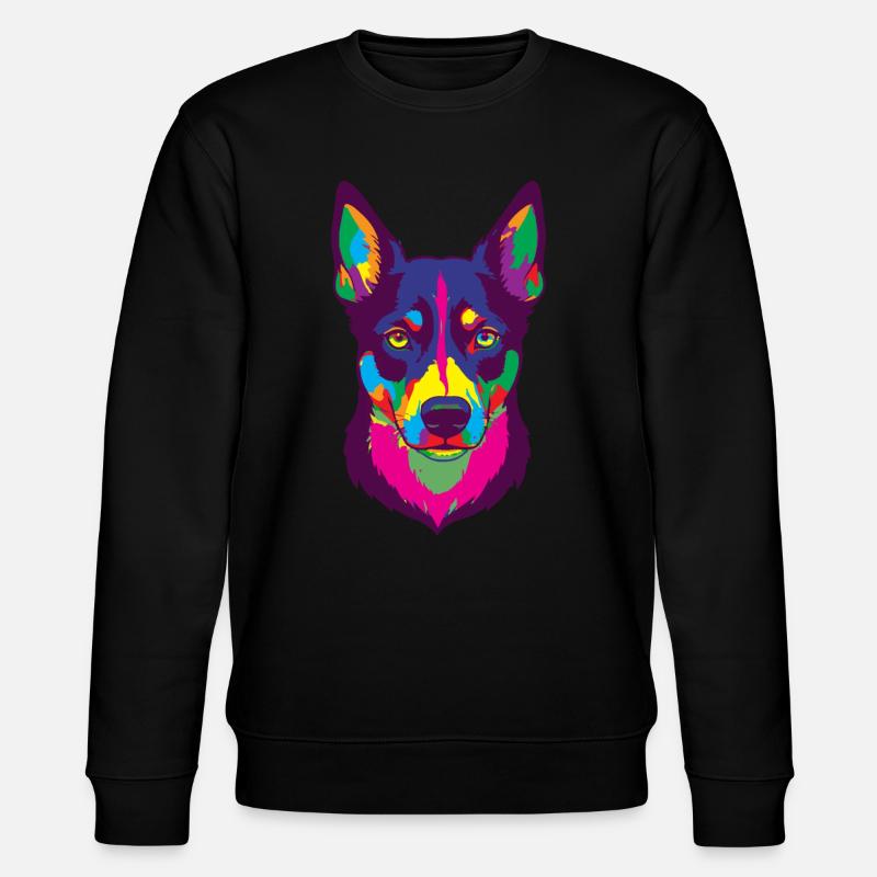 Cadeau de chien Kelpie - Sweat bio CHANGER Stanley/Stella Unisexe - noir