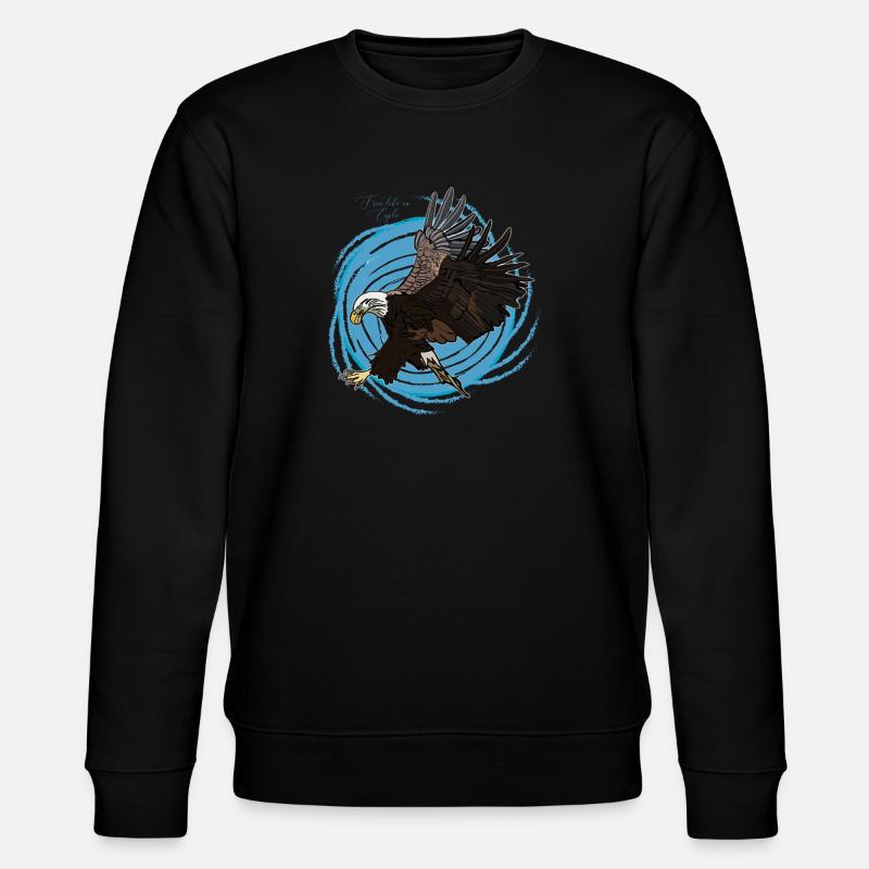 Aigle, Eagle, Free - Sweat bio CHANGER Stanley/Stella Unisexe - noir