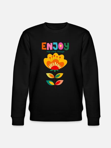 Enjoy life - Stanley/Stella CHANGER Unisex Organic Sweatshirt - black