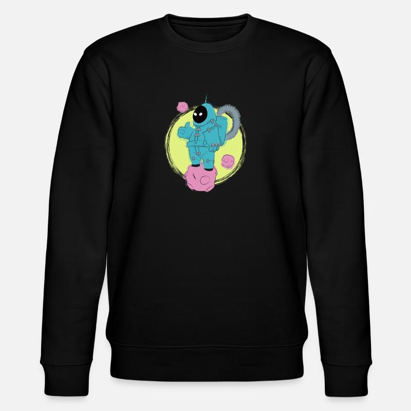 The good astronaut walking - Stanley/Stella CHANGER Unisex Organic Sweatshirt - black