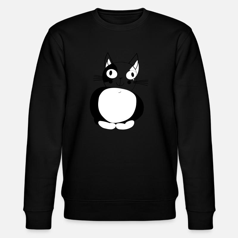 Chat - chat - Sweat bio CHANGER Stanley/Stella Unisexe - noir