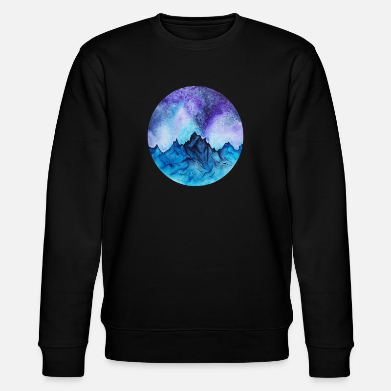 mountains - Stanley/Stella CHANGER Unisex Organic Sweatshirt - black