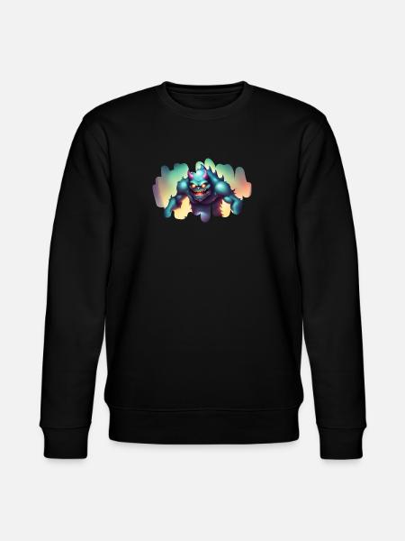 Creepy monster in the - Stanley/Stella CHANGER Unisex Organic Sweatshirt - black