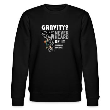 Rock Climbing Mountaineering Climbing - Stanley/Stella CHANGER Unisex Organic Sweatshirt - black - Front - Nik (191cm) & Marisol (170cm)