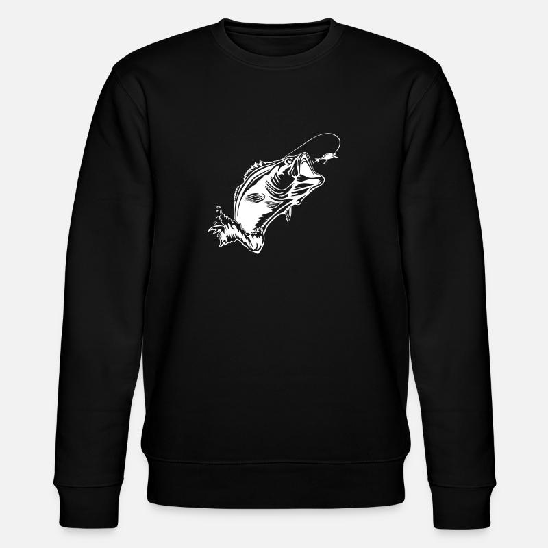 Fisch - Stanley/Stella Unisex Bio-Sweatshirt CHANGER  - Schwarz