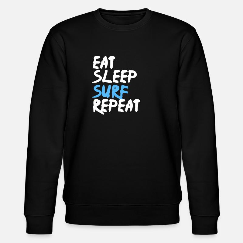 Eat Sleep Surf Repeat - Sweat bio CHANGER Stanley/Stella Unisexe - noir