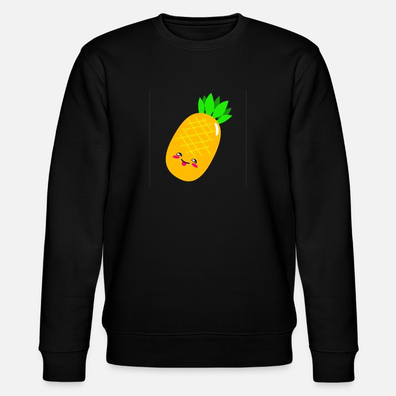 Ananas - Stanley/Stella Unisex Bio-Sweatshirt CHANGER  - Schwarz