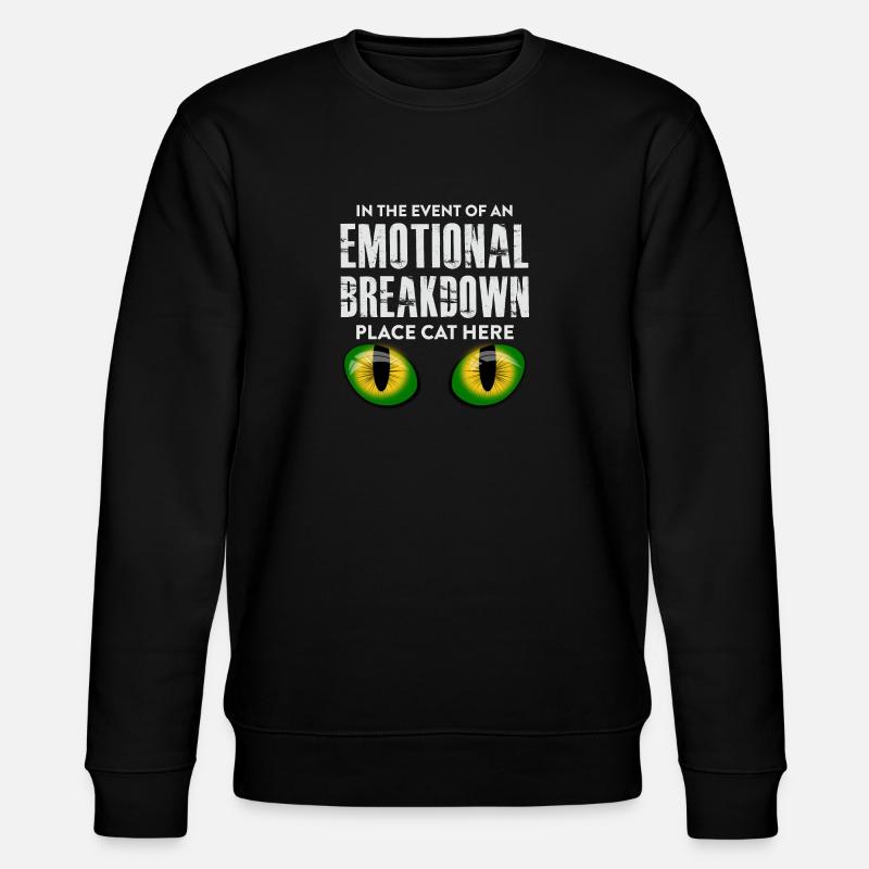 Cats Kitten Cat - Stanley/Stella CHANGER Unisex Organic Sweatshirt - black