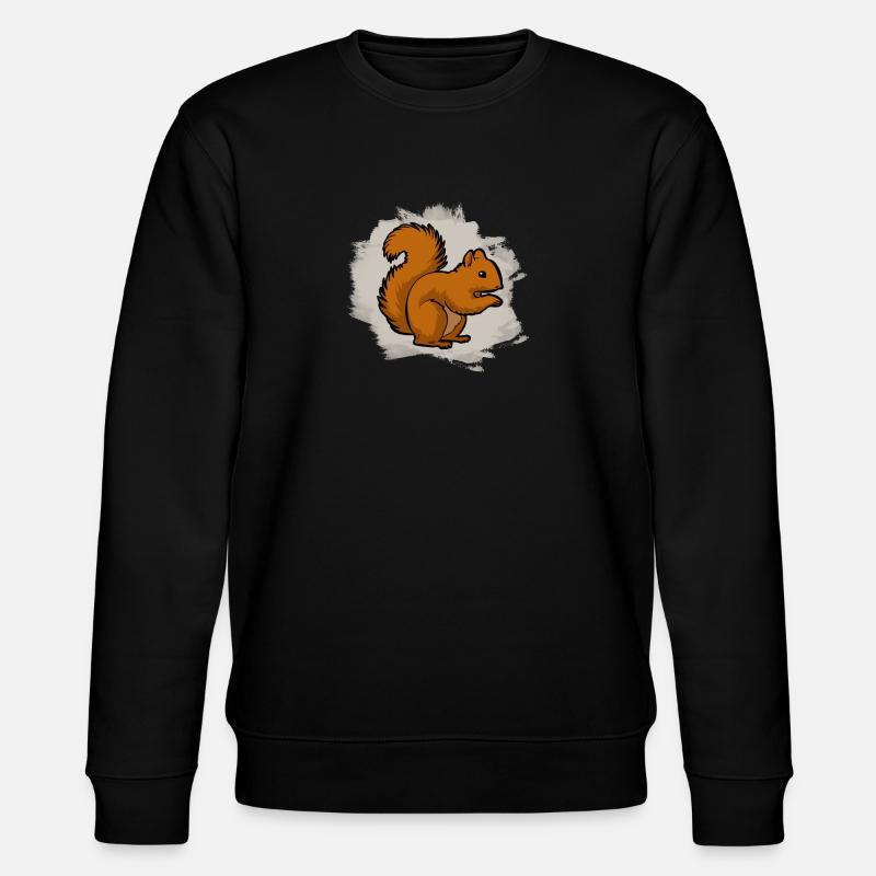 squirrel - Stanley/Stella CHANGER Unisex Organic Sweatshirt - black