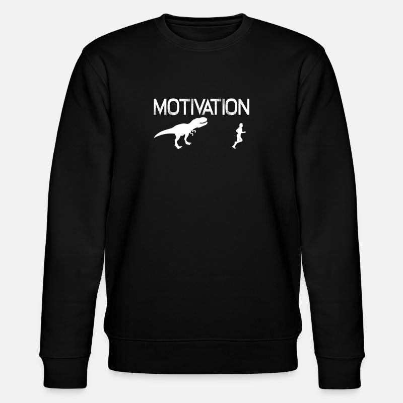 Motivation Dinosaurs 01 - Stanley/Stella CHANGER Unisex Organic Sweatshirt - black
