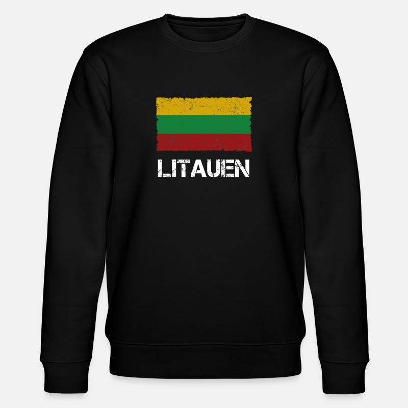 Lithuania - Stanley/Stella CHANGER Unisex Organic Sweatshirt - black