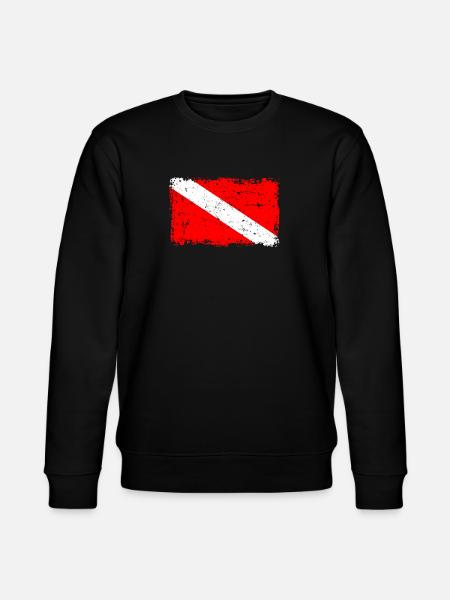 Diver Flag - Stanley/Stella CHANGER Unisex Organic Sweatshirt - black