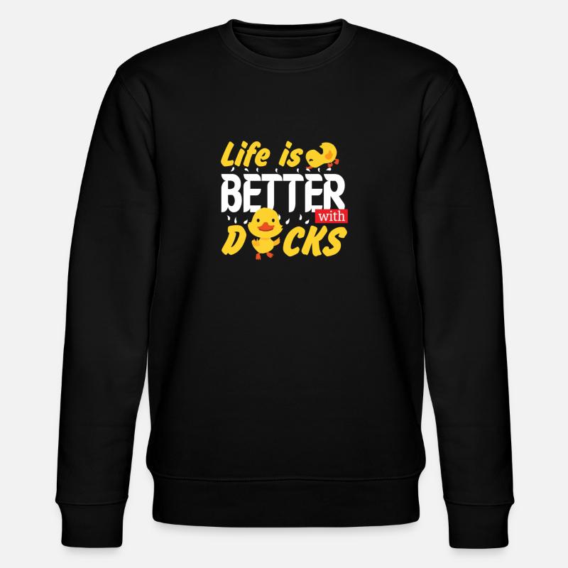 duck - Stanley/Stella CHANGER Unisex Organic Sweatshirt - black