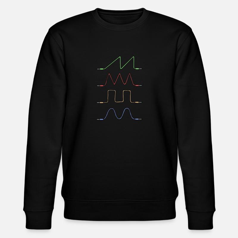 Synthesizer Waveform Klinkenkabel - Stanley/Stella Unisex Bio-Sweatshirt CHANGER - Schwarz