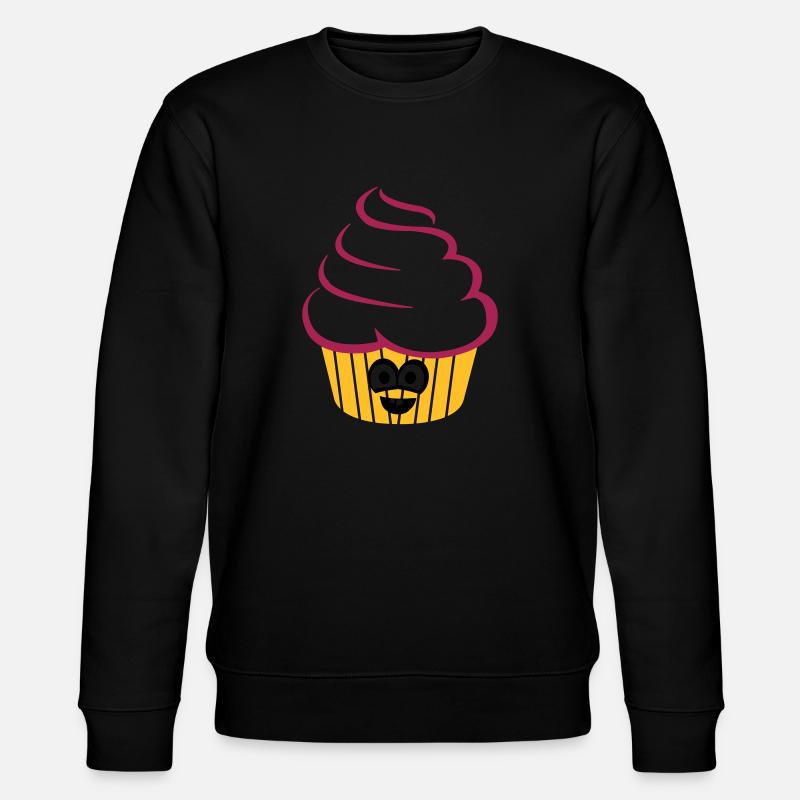 cupcake_funny - Stanley/Stella CHANGER Unisex Organic Sweatshirt - black