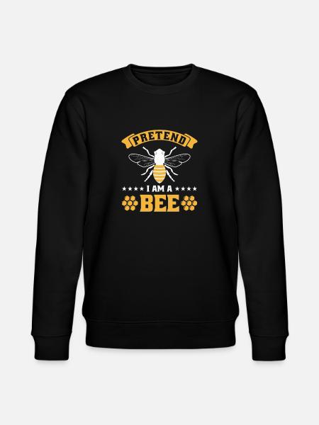 Pretend i am a Bee - Stanley/Stella CHANGER Unisex Organic Sweatshirt - black