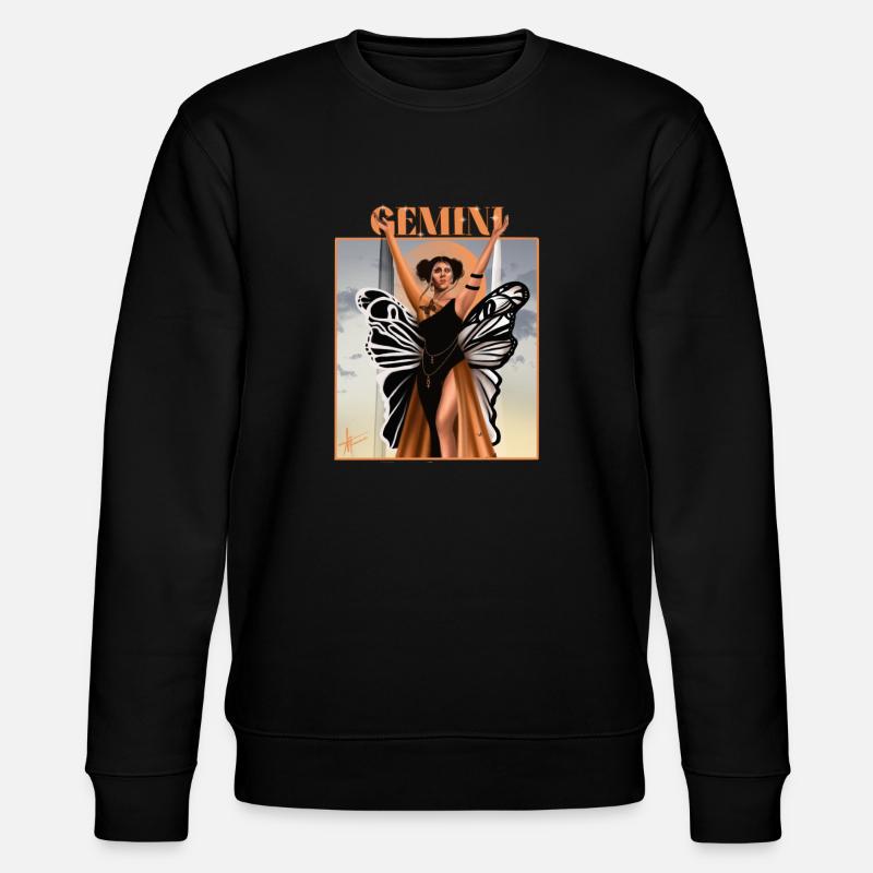 Gemini - Stanley/Stella Unisex Bio-Sweatshirt CHANGER  - Schwarz