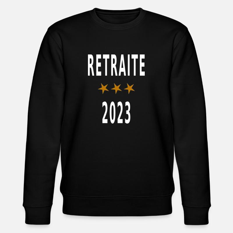 Retraite 2023, blanc - Sweat bio CHANGER Stanley/Stella Unisexe - noir