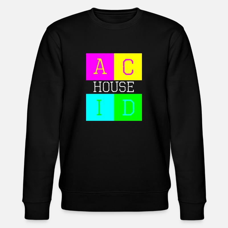 Säurehaus d - Stanley/Stella Unisex Bio-Sweatshirt CHANGER  - Schwarz