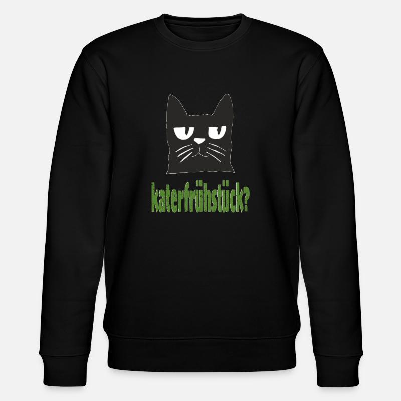 katerfrühstück - Stanley/Stella Unisex Bio-Sweatshirt CHANGER  - Schwarz