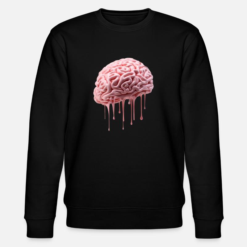 Melting Brain - Stanley/Stella Unisex Bio-Sweatshirt CHANGER  - Schwarz