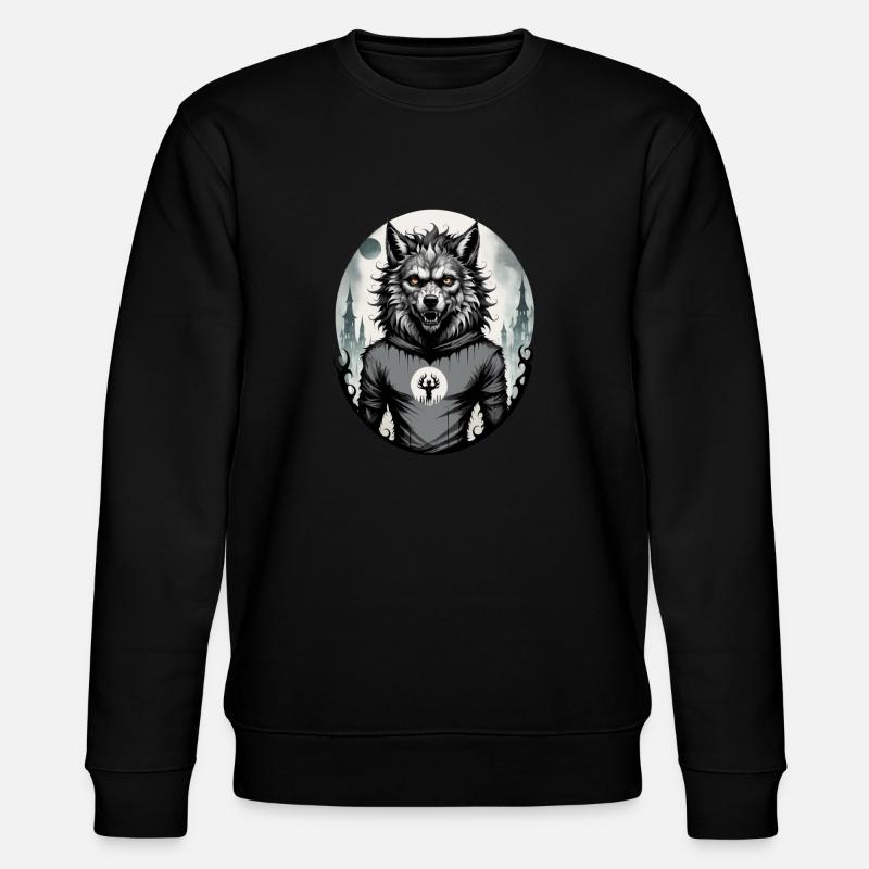 LOUP GAROU ado 7 - Sweat bio CHANGER Stanley/Stella Unisexe - noir