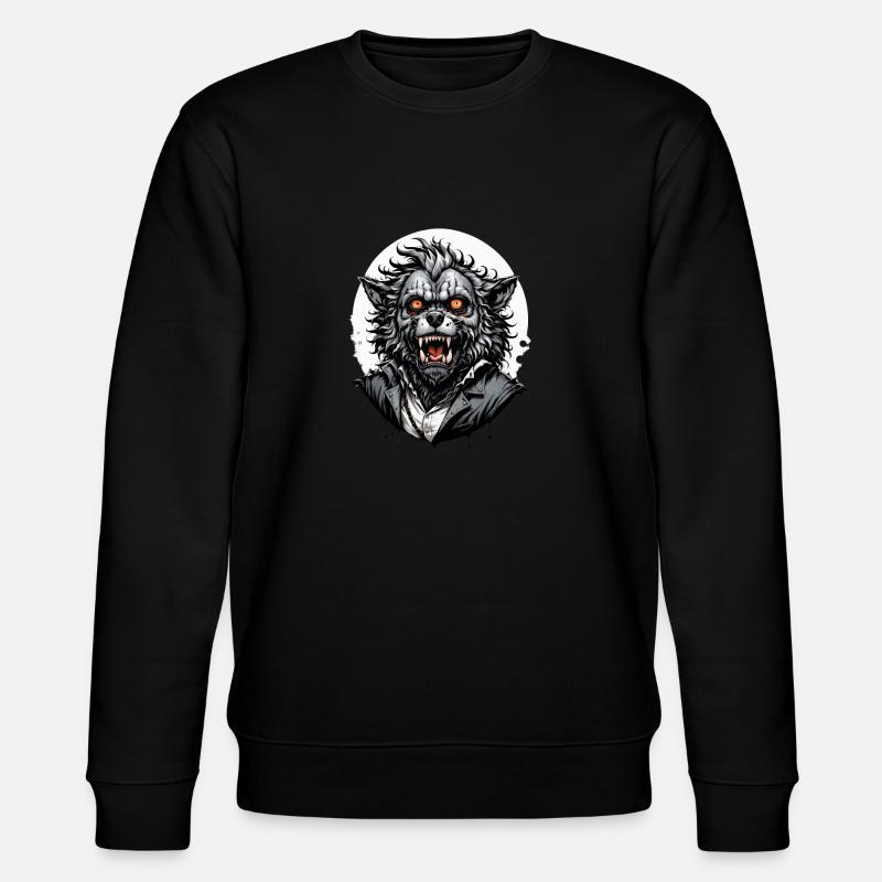 LOUP GAROU costume 12 - Sweat bio CHANGER Stanley/Stella Unisexe - noir