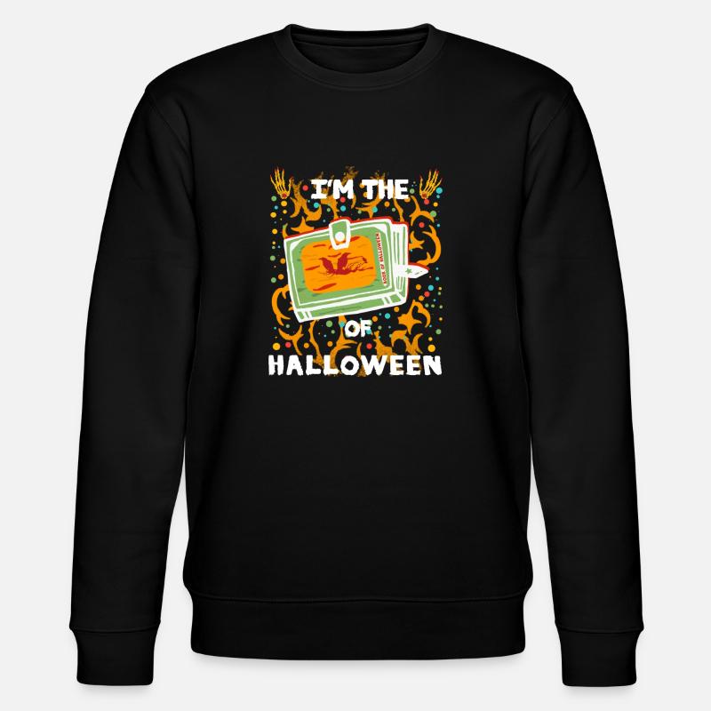 Halloween Buch Kostüm - Stanley/Stella Unisex Bio-Sweatshirt CHANGER  - Schwarz
