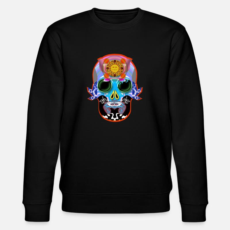 Schädel 13 - Stanley/Stella Unisex Bio-Sweatshirt CHANGER  - Schwarz