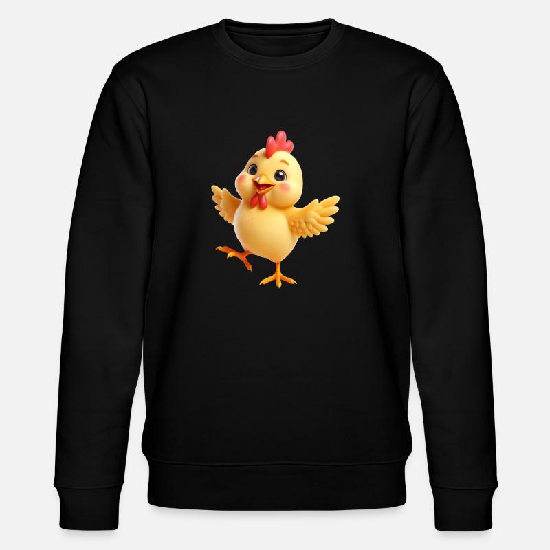 Huhn 2 - Stanley/Stella Unisex Bio-Sweatshirt CHANGER  - Schwarz