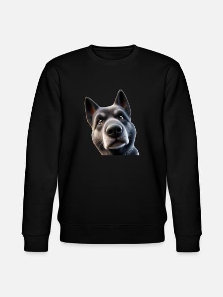 Dog Head 2 - Stanley/Stella CHANGER Unisex Organic Sweatshirt - black