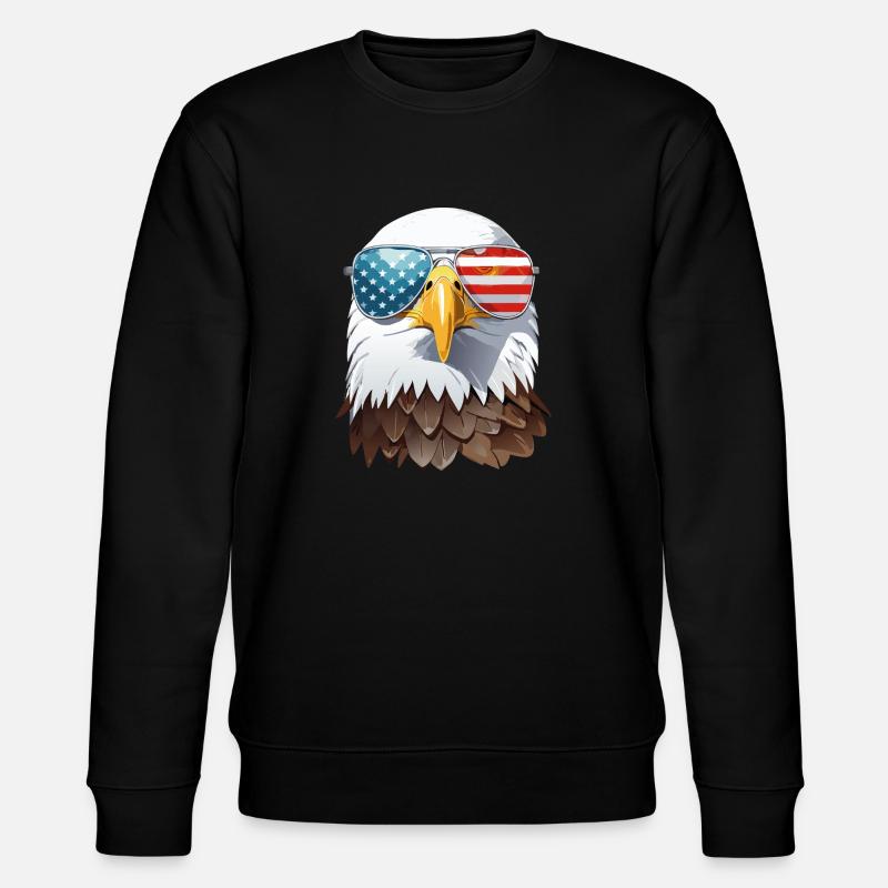 eagle head - Sweat bio CHANGER Stanley/Stella Unisexe - noir