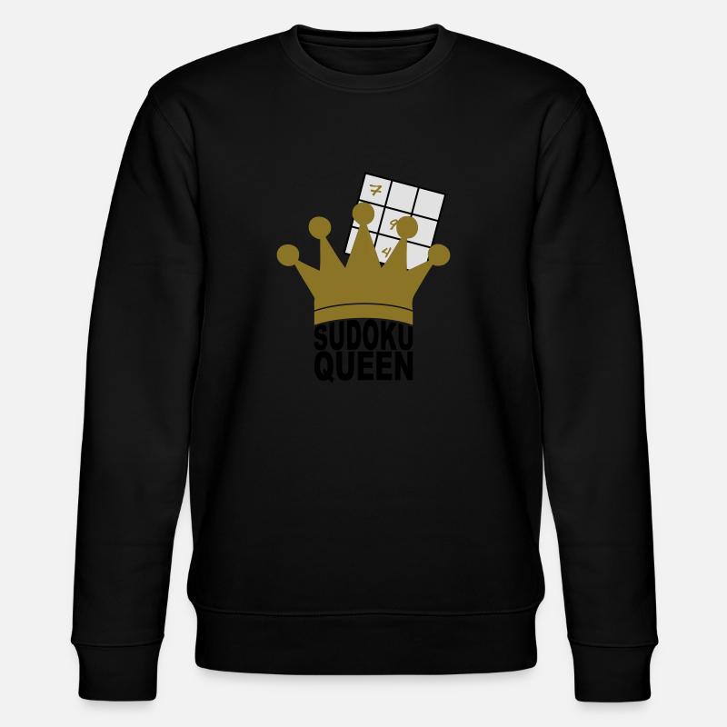 Sudoku Queen - Stanley/Stella Unisex Bio-Sweatshirt CHANGER  - Schwarz