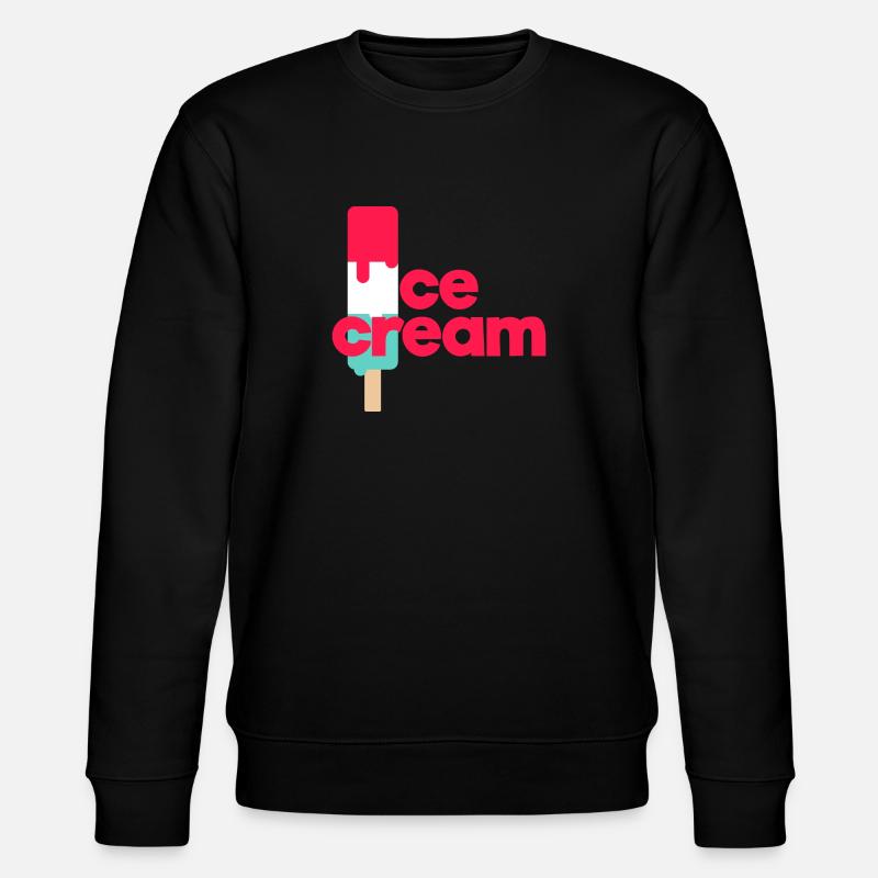 Crème glacée - Sweat bio CHANGER Stanley/Stella Unisexe - noir