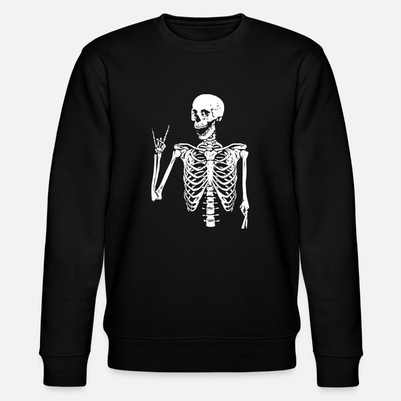 Headbangers Skull - Stanley/Stella Unisex Bio-Sweatshirt CHANGER  - Schwarz