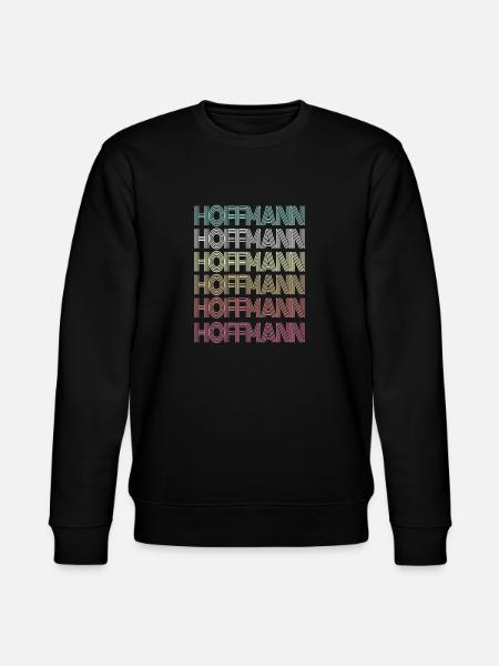 Hoffmann Retro Efternavn Familiegave - Stanley/Stella økologisk unisex-sweatshirt CHANGER  - sort