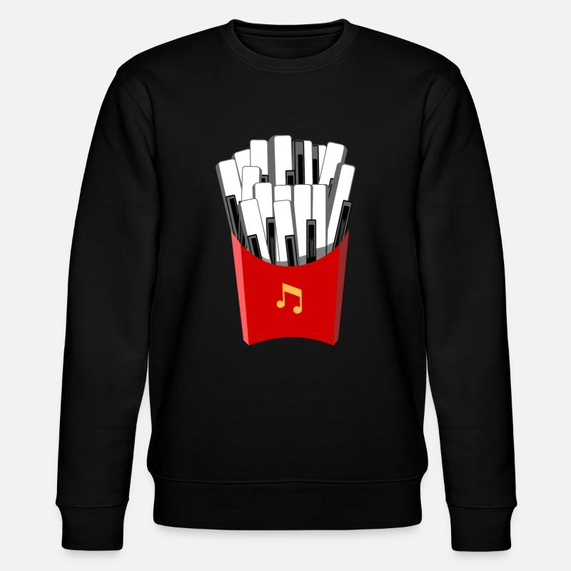 Klavier Keyboard Flügel - Stanley/Stella Unisex Bio-Sweatshirt CHANGER  - Schwarz