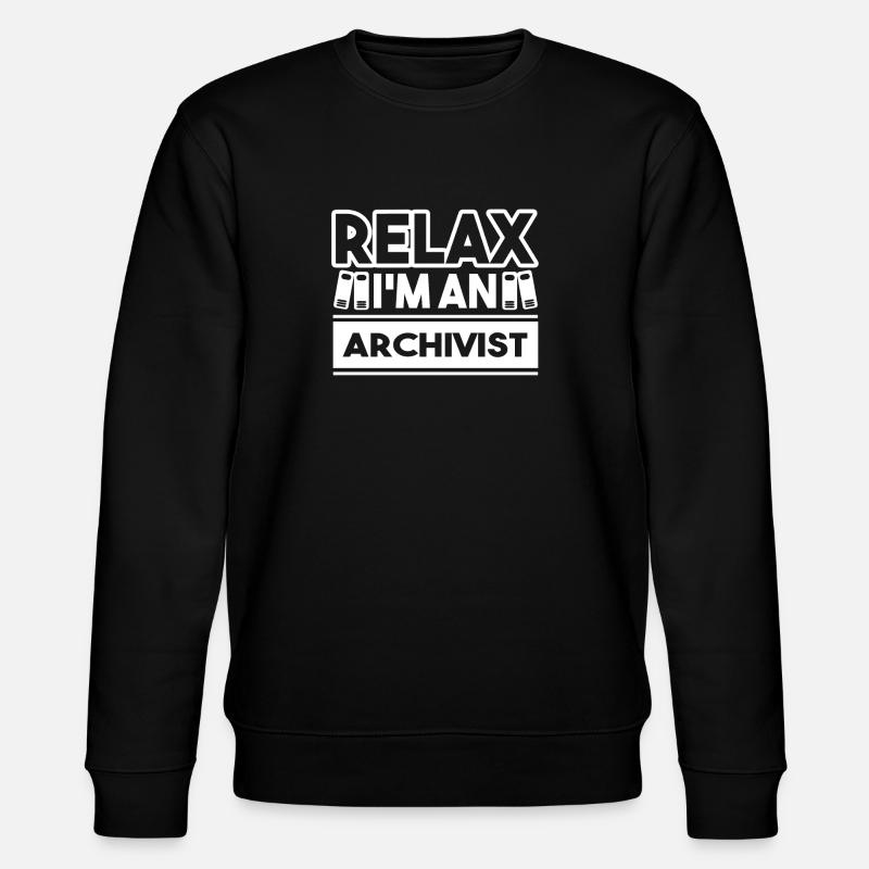 Archivar Ich bin Archivar - Stanley/Stella Unisex Bio-Sweatshirt CHANGER  - Schwarz